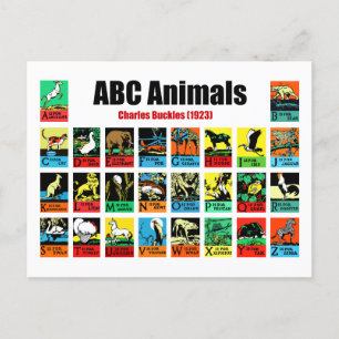 ABC Animals , Charles Buckles (1923) Briefkaart