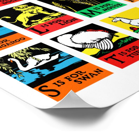 ABC Animals , Charles Buckles (1923) Poster (Hoek)