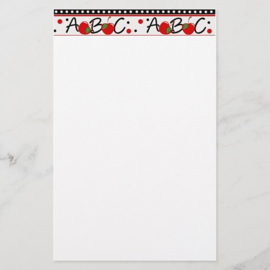 ABC Apple Briefpapier (Voorkant)