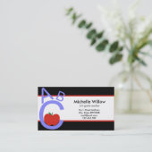 ABC Apple School-leraar Visitekaartje (Staand voorkant)