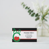 ABC Apple School-leraar Visitekaartje (Staand voorkant)