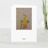 #ABC Art van kinderen, paascent Feestdagen Kaart (Achterkant)