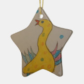 #ABC Art van kinderen, paascent Keramisch Ornament (Links)