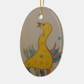 #ABC Art van kinderen, paascent Keramisch Ornament (Links)