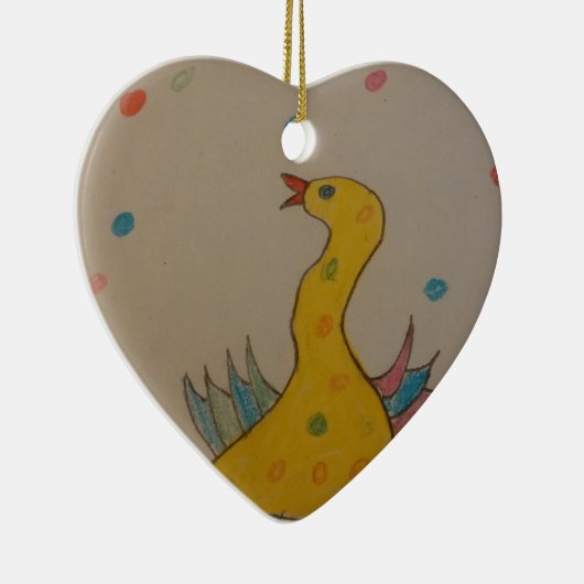 #ABC Art van kinderen, paascent Keramisch Ornament (Rechts)