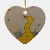 #ABC Art van kinderen, paascent Keramisch Ornament (Voorkant)