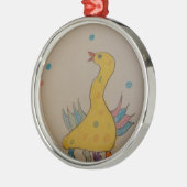 #ABC Art van kinderen, paascent Metalen Ornament (Links)