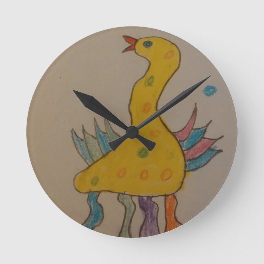 #ABC Art van kinderen, paascent Ronde Klok (Voorkant)