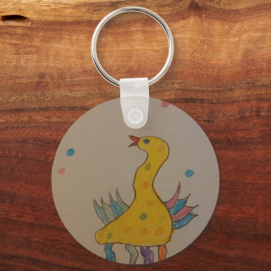 #ABC Art van kinderen, paascent Sleutelhanger (Voorkant)