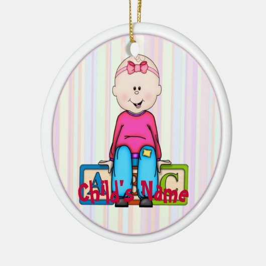 ABC Baby Keramisch Ornament (Links)