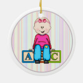 ABC Baby Keramisch Ornament (Achterkant)
