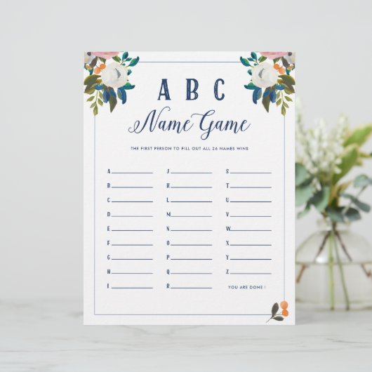 ABC Baby Naam Douche Spel (Staand voorkant)