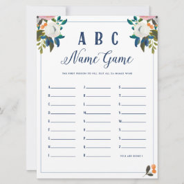 ABC Baby Naam Douche Spel Kaart