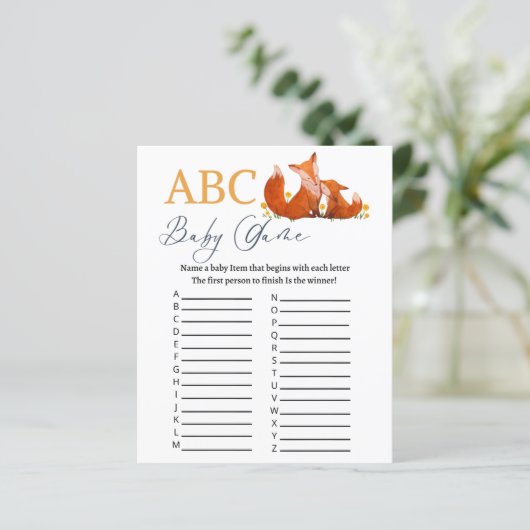 ABC-Baby shower (Staand voorkant)