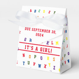 ABC-Baby shower Bedankdoosjes