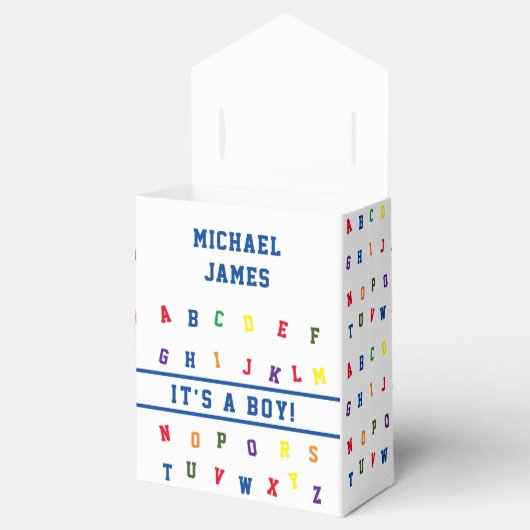 ABC-Baby shower Bedankdoosjes (Geopend)