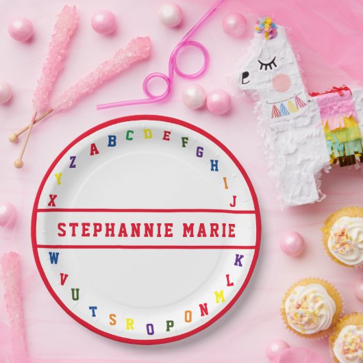 ABC Baby shower Papier Bord (Feest)