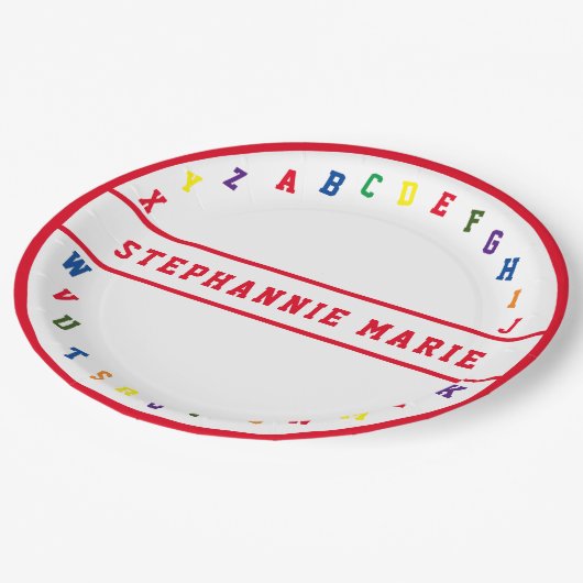 ABC Baby shower Papier Bord (Gekanteld)