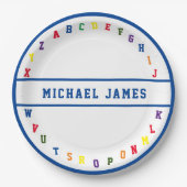 ABC Baby shower Papier Bord (Voorkant)