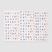 ABC Baby shower Tissue Paper Tissuepapier (Voorkant)