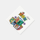 ABC Baby shower van kinderen, luiers Servet (Hoek)