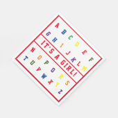 ABC Baby showers servet (Hoek)