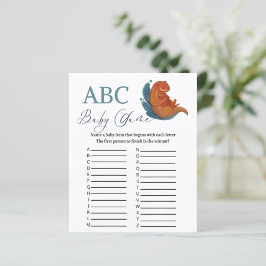ABC babydouchecamera zee otter thema (Staand voorkant)