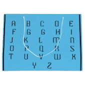 ABC _BEAUTIFUL_BLACK_BLUE GROOT CADEAUZAKJE (Voorkant)