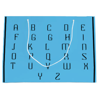 ABC _BEAUTIFUL_BLACK_BLUE GROOT CADEAUZAKJE