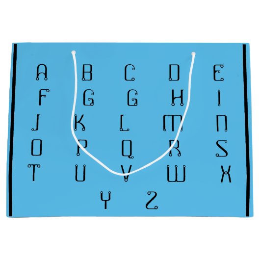 ABC _BEAUTIFUL_BLACK_BLUE GROOT CADEAUZAKJE (Voorkant)