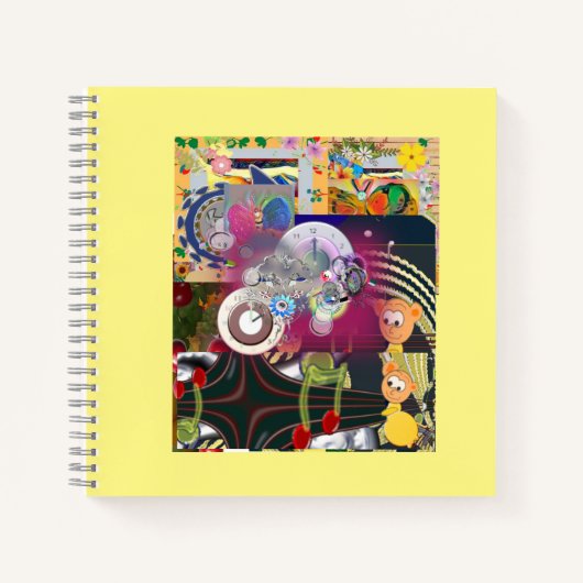 ABC belettering werkblad Muziek Muizen Notitieboek (Voorkant)