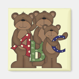 ABC-Beren Tshirts en cadeaus Magneet