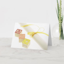 ABC Blocks en Diploma Afstuderen Kaart