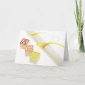 ABC Blocks en Diploma Afstuderen Kaart (Voorkant)