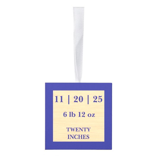 ABC Blocks Photo Birth Stats Keepsake Decoratie (Rechts)