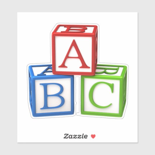 ABC Blocks Sticker (Vel)