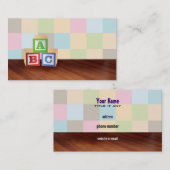 abc blokkeert Visitekaartjes (Voorkant / Achterkant)