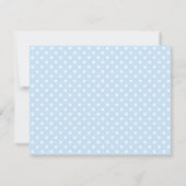 ABC Blokken Blauw en Groen Baby shower van de Jong Bedankkaart (Achterkant)