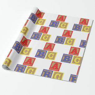 ABC-blokken Cadeaupapier