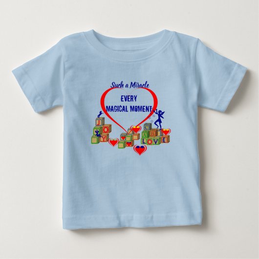 ABC-blokken - Mirakel-Baby T-shirt (Voorkant)
