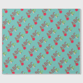 ABC-boekworm Cadeaupapier (Vlak)