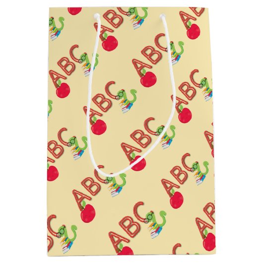 ABC Bookworm Medium Cadeauzakje (Voorkant)