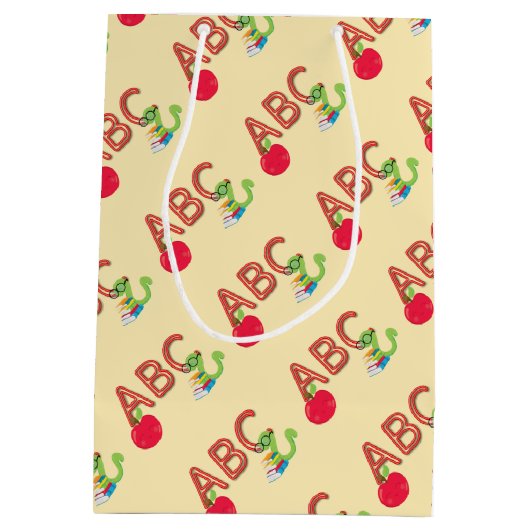 ABC Bookworm Medium Cadeauzakje (Achterkant)