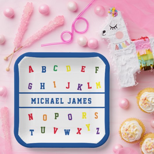 ABC Boy Baby shower Papier Bord (Feest)