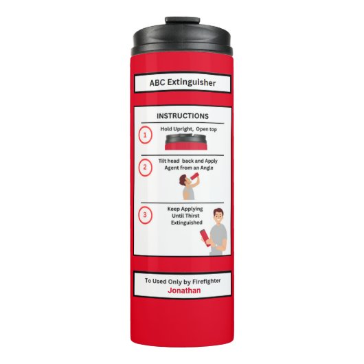 ABC Brandblusser Thermosbeker (Voorkant)