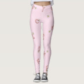 ABC Brief bloem Ballon student Terug naar school Leggings (Voorkant)