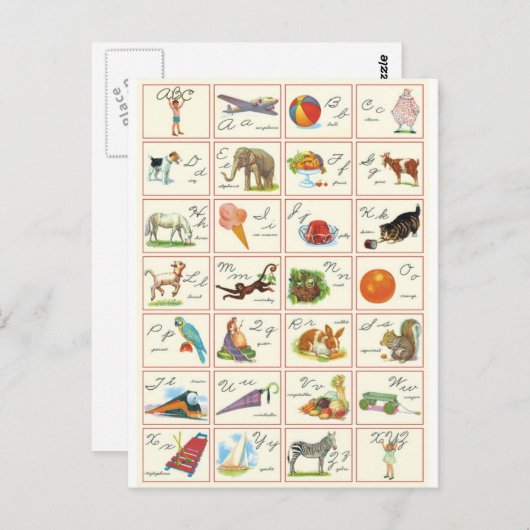 ABC BRIEFKAART (Voorkant / Achterkant)