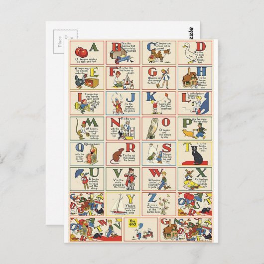 ABC BRIEFKAART (Voorkant / Achterkant)