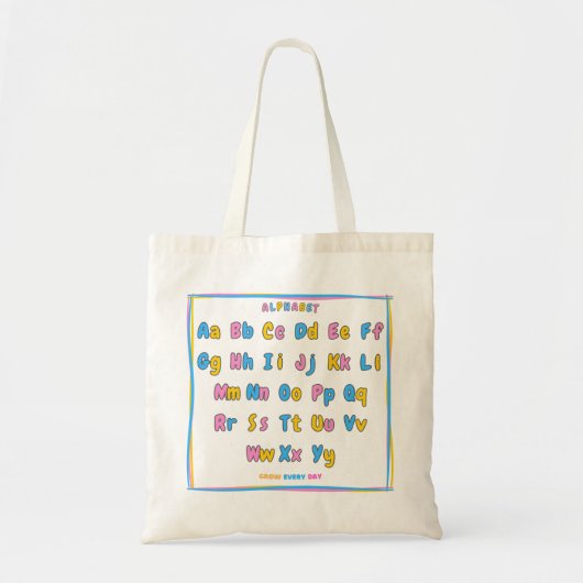 ABC Buddy Bag – Groei elke dag Tote Bag (Voorkant)
