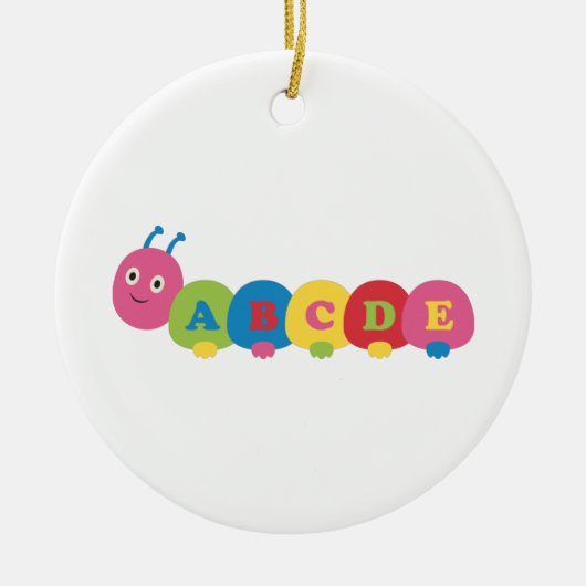 ABC Caterpijler Keramisch Ornament (Voorkant)